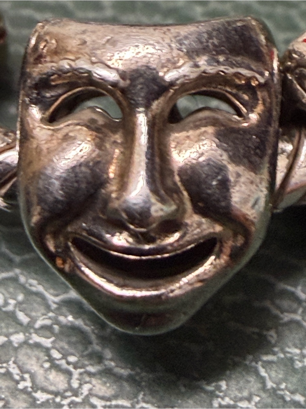 Authentic PANDORA Silver THE WORLD'S A STAGE Mask Charm Silver